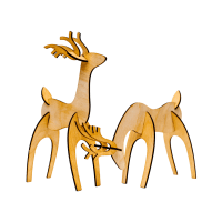 Couple cerfs de Noël